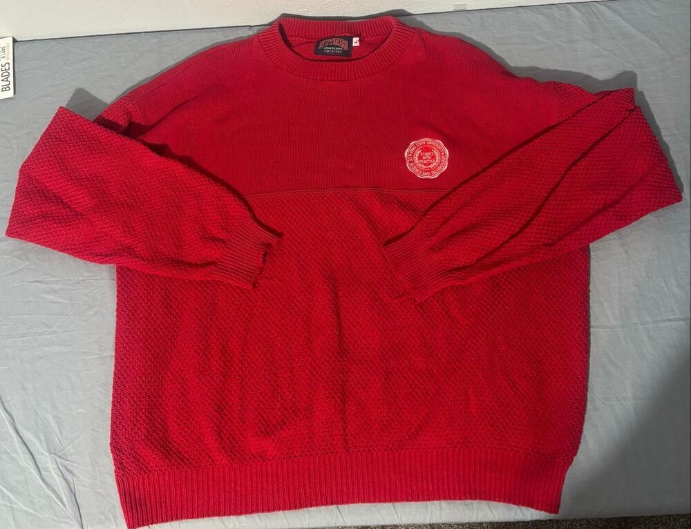 Vintage Nutmeg Athletic Iowa State Cyclones Pullover Sweatshirt Large Red